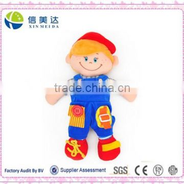 Plush Dress doll plush cloth Boy and Girl stuffed baby toy