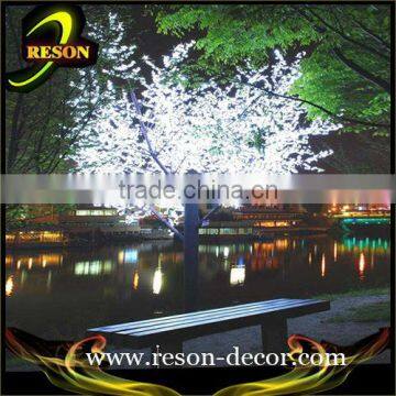 H:5.5m white tall landscape lighting metal wish tree