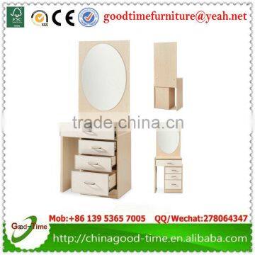 wooden modern makeup table with mirror dressing table with mirror