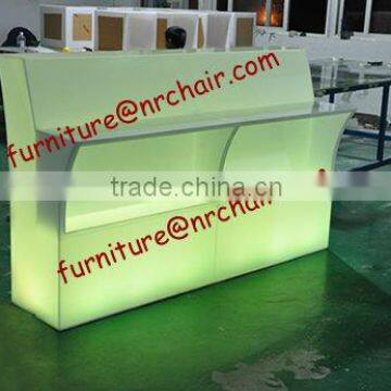 China supplier led light acrylic bar tables straight corner