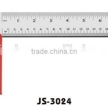 made in china red plastic seat 8 inch square ruler