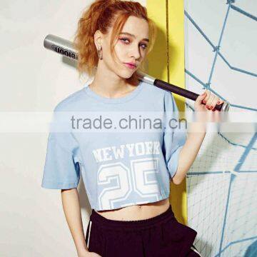 Girl Fashion Printed Leisure Fit short Tshirt