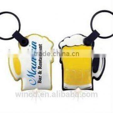 Alibaba express lowest PVC led flashlight keychain