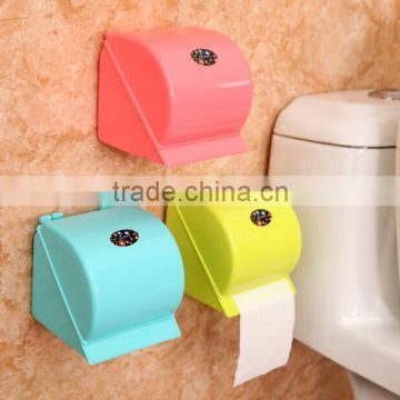 Wall mounted toilet paper holder/waterproof tissus box rack / Suction cup plastic paper holder