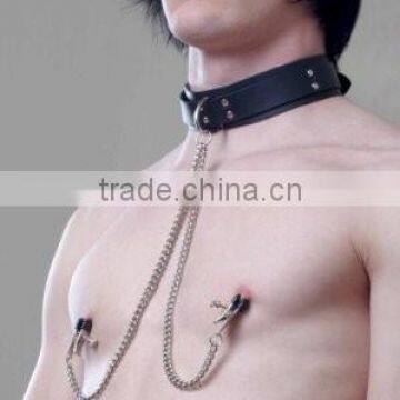 New pvc Nipple Clamp for man with chain, sex toys clip