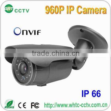 HOT SALE Onvif bullet P2P 1.3 megapixel ip65 waterproof ir ip camera