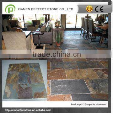 Good indoor decorate tile slab colorful slate