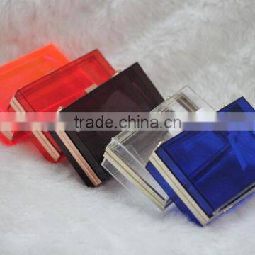 Acrylic evening bag plain clutch bag india clutch bag