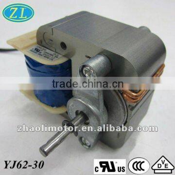 120V 60Hz High torque low rpm Electric Shaded Pole Motor YJ62-30 for vacuum pump, air compressor nebulizer, ventilator