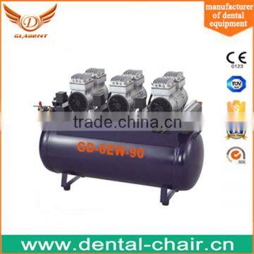 Gladent CE oil free 90L best dental air compressor GD-6EW-90