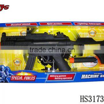 battery operated with light & music shooter toy flare gun