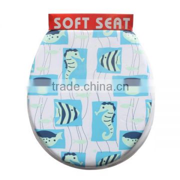 Luxury self-adhesive toilet seat cover