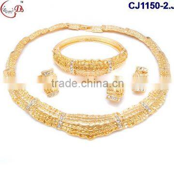 CJ1150-(2-8) golden plating different design jewelry sets for wedding/evening party golden silver jewelry
