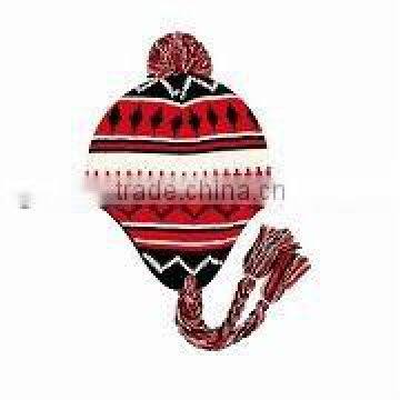 mens winter jacquard russian knit hat