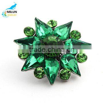 2016 Fashion Crystal Jewelry 18MM Metal DIY Snap Button Wholesale