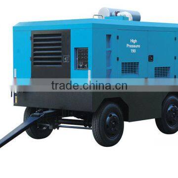 portable diesel oil injected rotary screw type air compressor for jack hammer