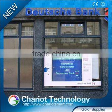 55'' Rear touch screen foil On Mall Shop Window