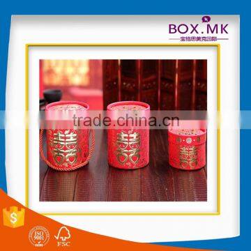 Custom Wholesale Hot Sale New Design Luxury Round Red Wedding Packaging Box photo-3