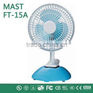 Mini Fan 2015 New Product 6" with good quality and mini table fan / rechargeable mini table hidden blades fans