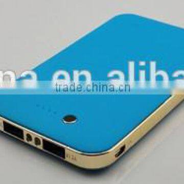 FPB-908 Power bank card 5000mAh,With Rubber coating and electroplate