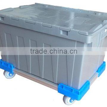 Attached lid plastic container