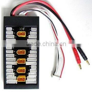 Para Board 1 for 6 Parallel Charger Adapter JST-XH/XT60 for Lipo Battery