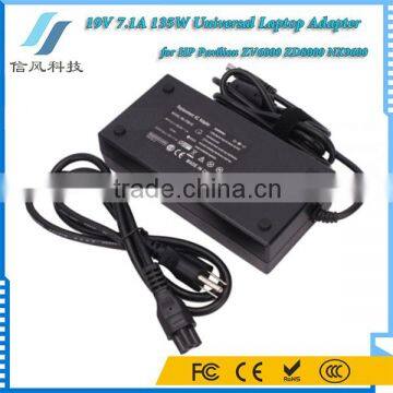 Universal Laptop AC Adapter for HP Pavilion ZV6000 ZD8000 NX9600 19V 7.1A 135W