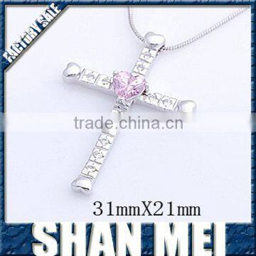 2014 new design silver cross pendant for jewelry sets