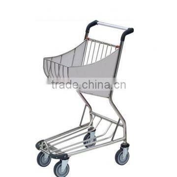 RH-J07-1 Smart Stainless Steel Luggage Cart Airport Baggage Trolley