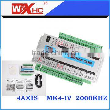 2016HOT 4 Axis cnc controller board USB Mach3 cnc motion controller card 2000KHZ