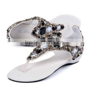 Diamond slope with shoes beaded sandals wind