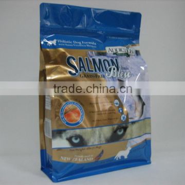 ziplock plastic flat bottom bags for pet food