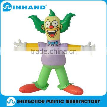 pvc inflatable promotional toy style gift use, cute advertising inflatable clown