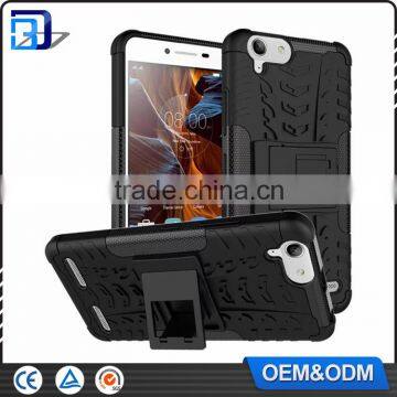 low price china mobile phone 2 in 1 PC+TPU Hybird armor rugged case cover for Lenovo Vibe K5 Plus with stand, for Lenovo K5 case