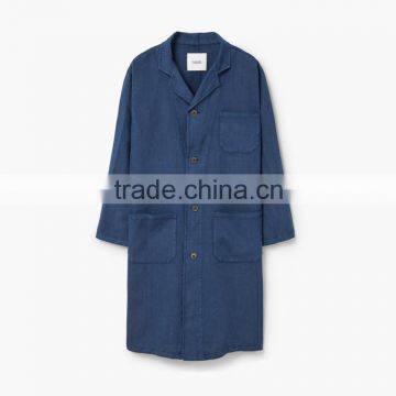 Long Line Denim Coat