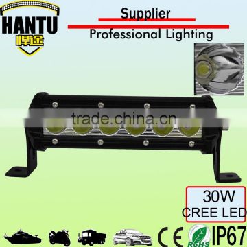 auto led light bar 30w 9.5 inch led light bar spot beam headlight