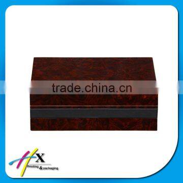 Cheap Priced Simple Woodgrainy Paper Finish Cigar Box wholesales