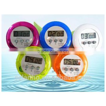 2016 new hot sale Mini Magnetic Round LCD Digital Cooking Kitchen Gadget Countdown Alarm Timer