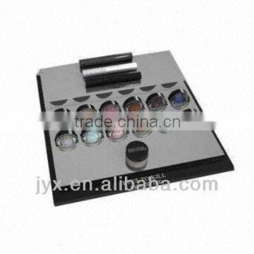 Acrylic cosmetic display for eyeshadow