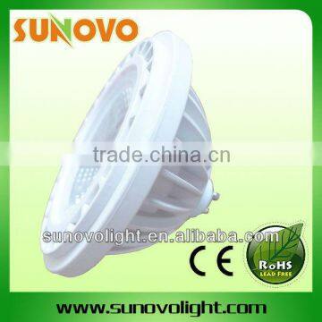 15W AR111 GU10 LED spotlight heat conductive plastic