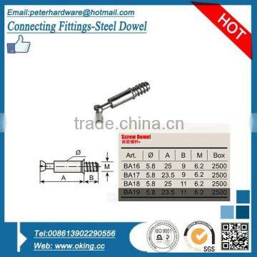 Connecting Dowel, connecting fittings for furniture board