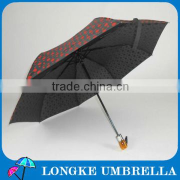 High quality 22"*8K auto open&closed 3 folding umbrella