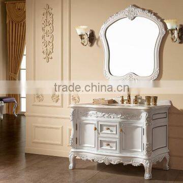 Classic bathroom cabinet luxury design solid wood vanity