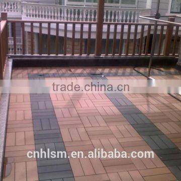 wood plastic composite DIY tile