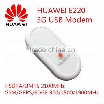 Unlocked New Original HSDPA 7.2Mbps HUAWEI E220 3G USB Stick Modem and 3G USB Modem