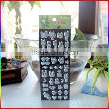 Glow in the Dark Luminous Animal Puffy Stickers photo-2