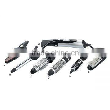 Hot air styler with 7 interchangeable attachments 1000W