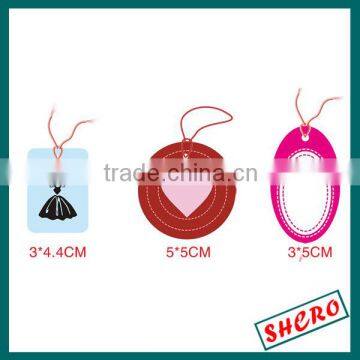 2015 new fashion design paper garment hang tags