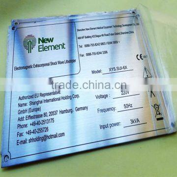 New Products Acid Etching Stainless Steel Nameplate photo-2