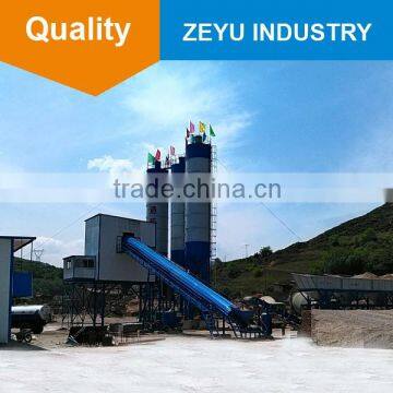 HZS90 Belt Conveyor Type Concrete Batching Plant and Cement Silos Prices photo-3
